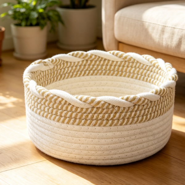 Cotton Rope Storage Basket — Towel & Toy Storage